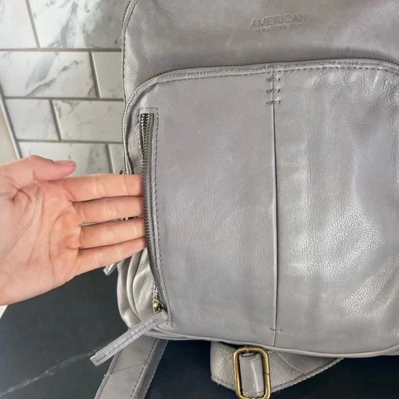 American Leather Co. Women's Gray Backpack - Picture 3 of 12